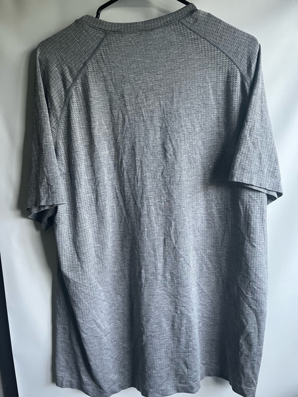 Men's Heather Gray Performance Short-Sleeve Shirt by lululemon